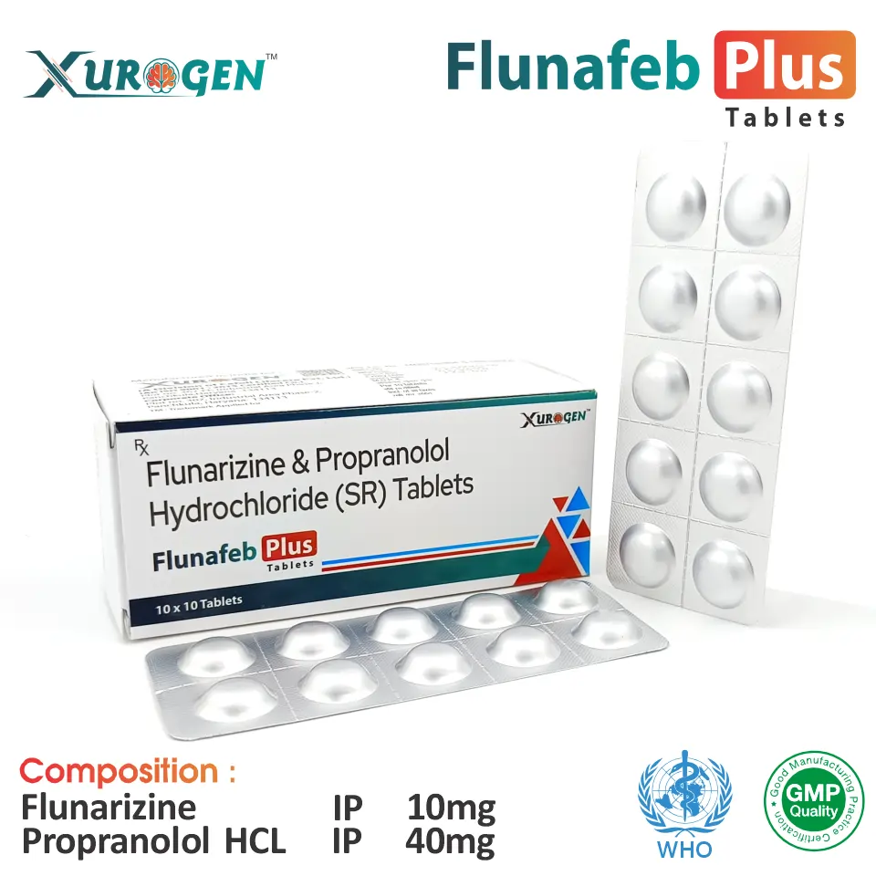 Flunarizine 10mg + Propranolol 40mg Tablet | PCD Pharma Franchise for Neurology